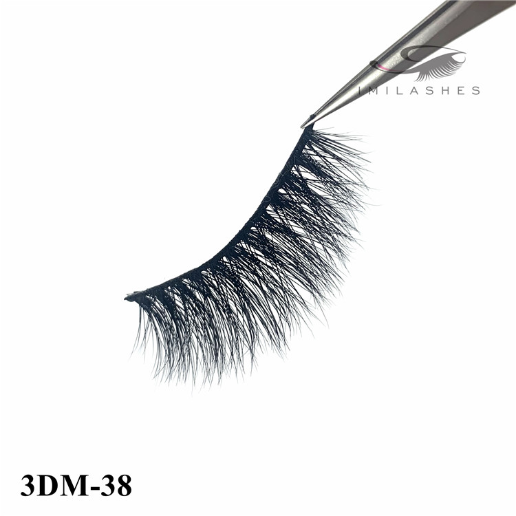 Mink lashes handmade luxurious fluffy natural false eyelashes wholesale-V