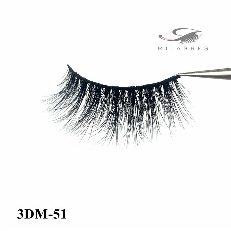 Curelty free dramatic 3d mink eyelashes vendor-L