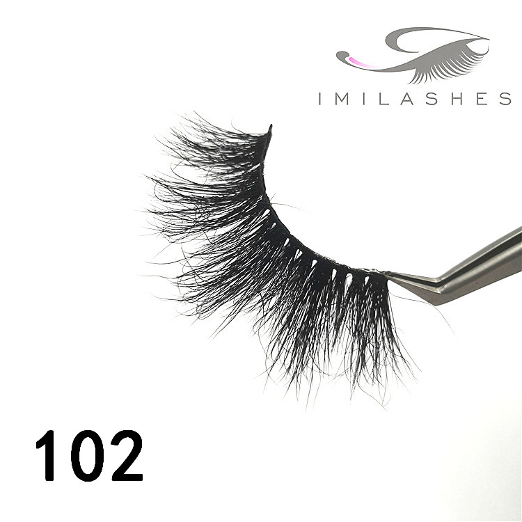 Big dramatic volume strip 25mm mink eyelashes - A