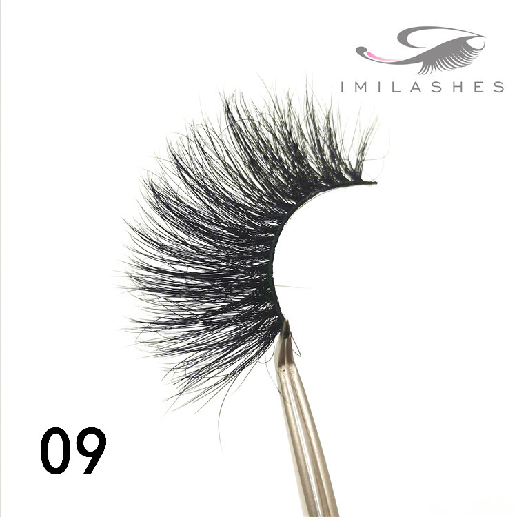 Crurlty free 25mm strip 3D mink lashes factory - A