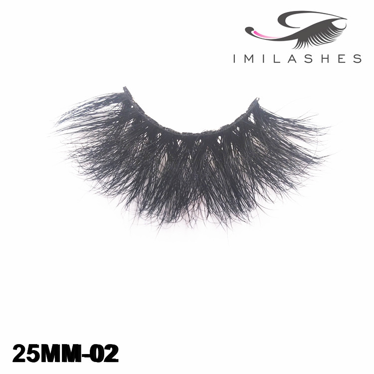100% made by high quality Siberian mink fur 25mm 3d false lashes wholesale-V