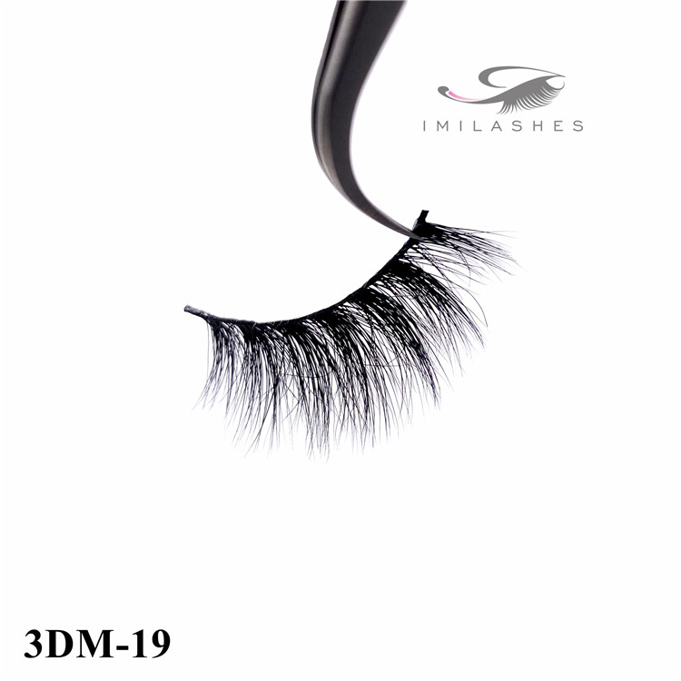 Natural 3d real mink lashes wholesale factory - A