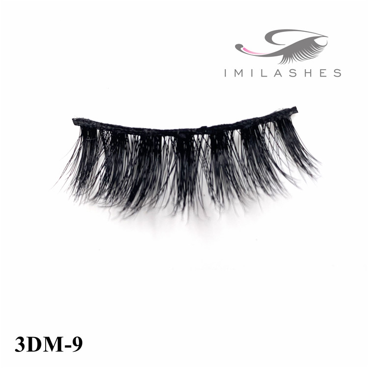 Natural look 3d mink fur lashes wholesale-V