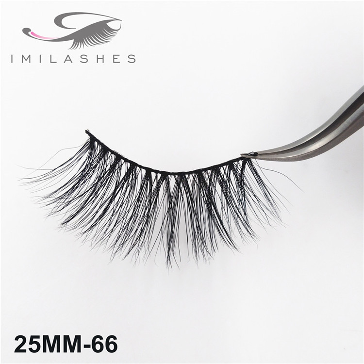 3D 25mm wispy real mink lashes supply for girl and men makeup-V