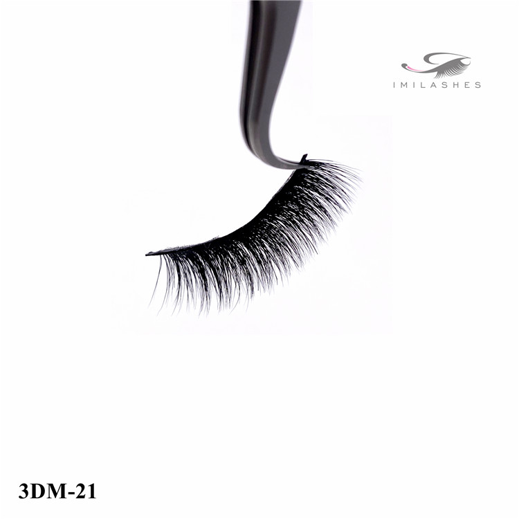3D real mink fur strip lashes facyory - A