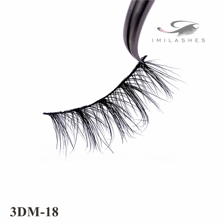 Fluffy 3d strip real mink lashes factory - A