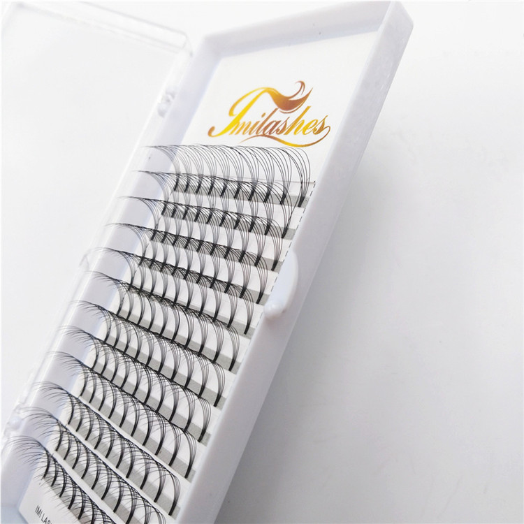 Best 5D russian volume pre made fan lashes wholesale-V