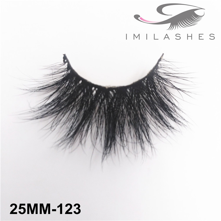 Handmade non-Irritating siberian mink fur lashes supply-V