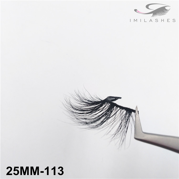 Real mink long type lashes wholesale-V 