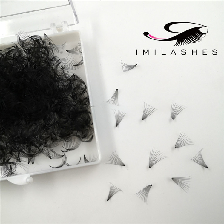 Wholesale best loose volume pre made lash fans for natural set-V