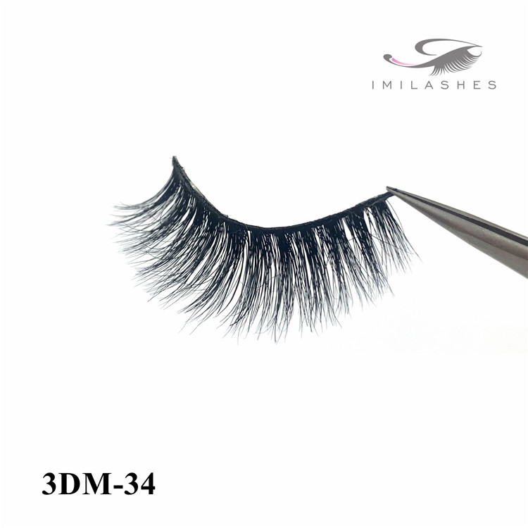 Luxurious messy fluffy thick mink lashes wholesale-V