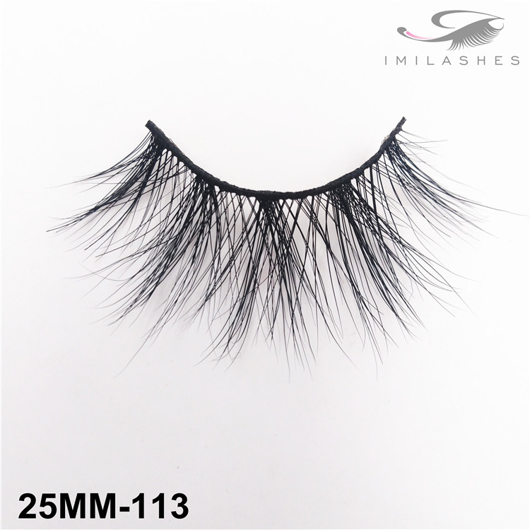 Real mink long type lashes wholesale-V 