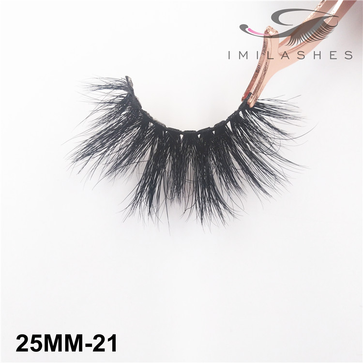 Handmade thick full 25mm strip lashes supply USA - V