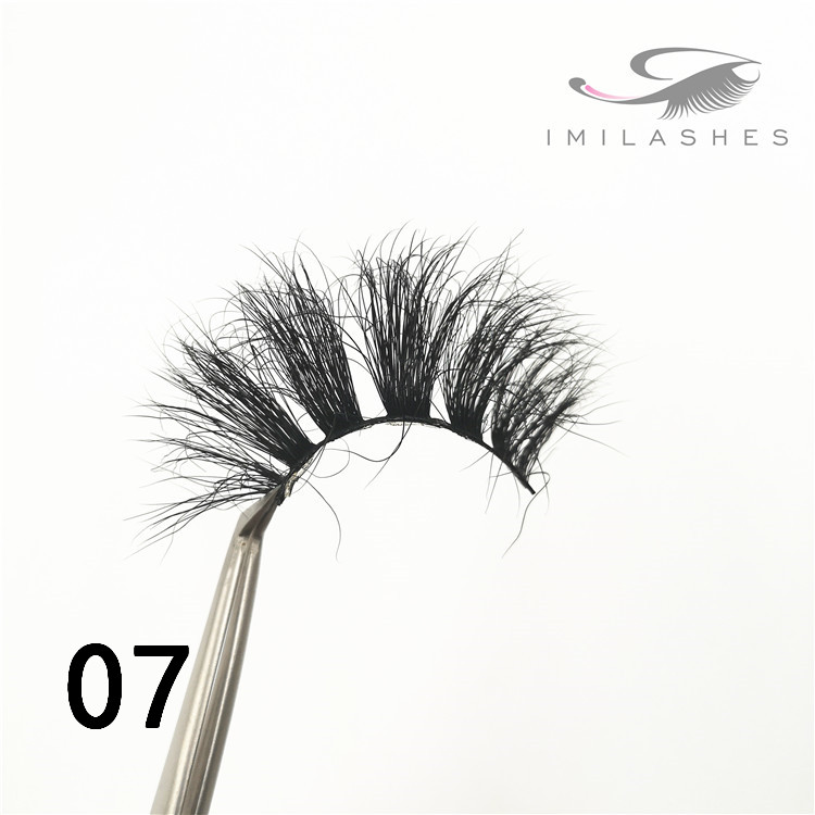 Cruelty free long fluffy 25mm mink lashes - A