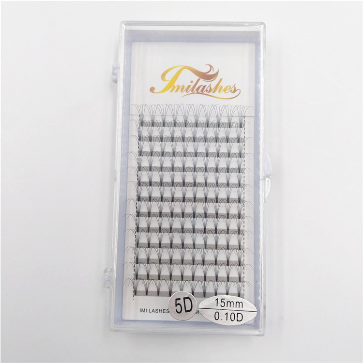 Best 5D russian volume pre made fan lashes wholesale-V