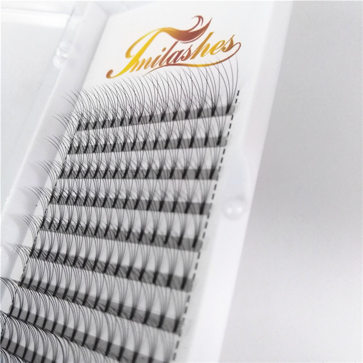 Made by high quality PBT fibers premade fan lashes wholesale-V