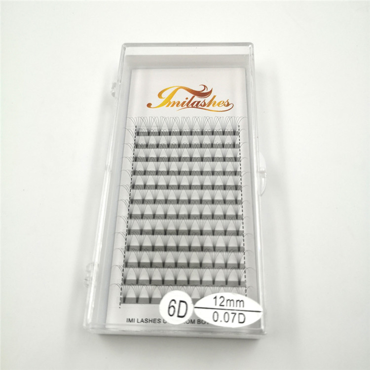 Best heat bonded premade volume fans lash extensions supply-V