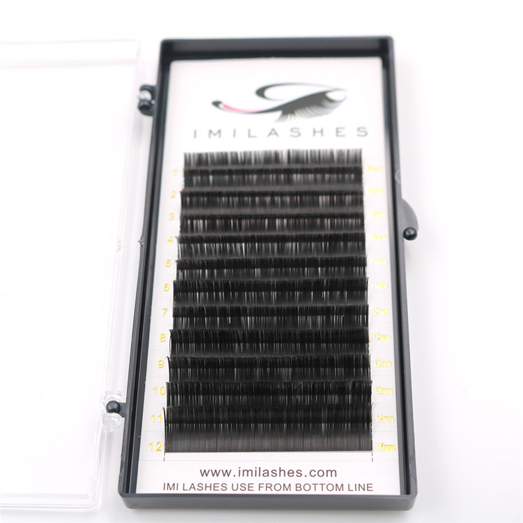 0.15 mm D curl high quality ellipse flat lash extensions wholesale-V