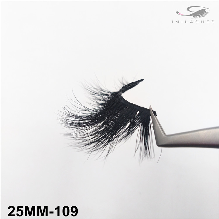 Hot-sale full long fluffy mink eyelashes supply-V