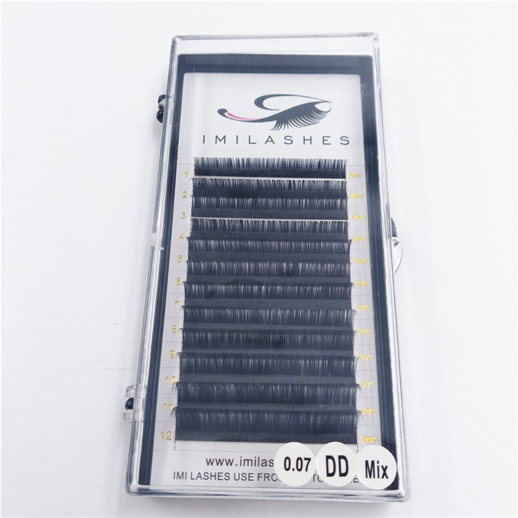 0.07 DD curl russian volume lash extensions wholesale-V