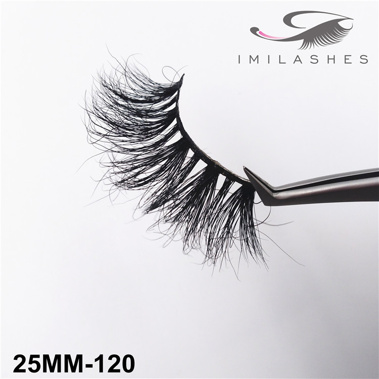 Handmade dramatic long fluffy lashes supply-V