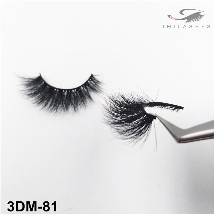 Non magnetic natural look wispy mink eyelashes wholesale-V