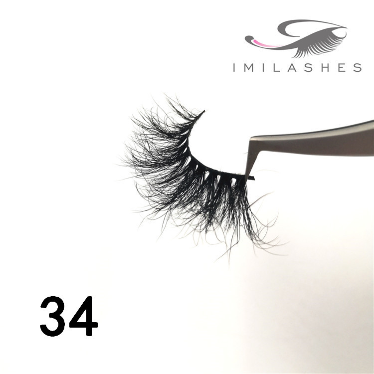 Dramatic thick long reusable mink 25mm eyelashes - A