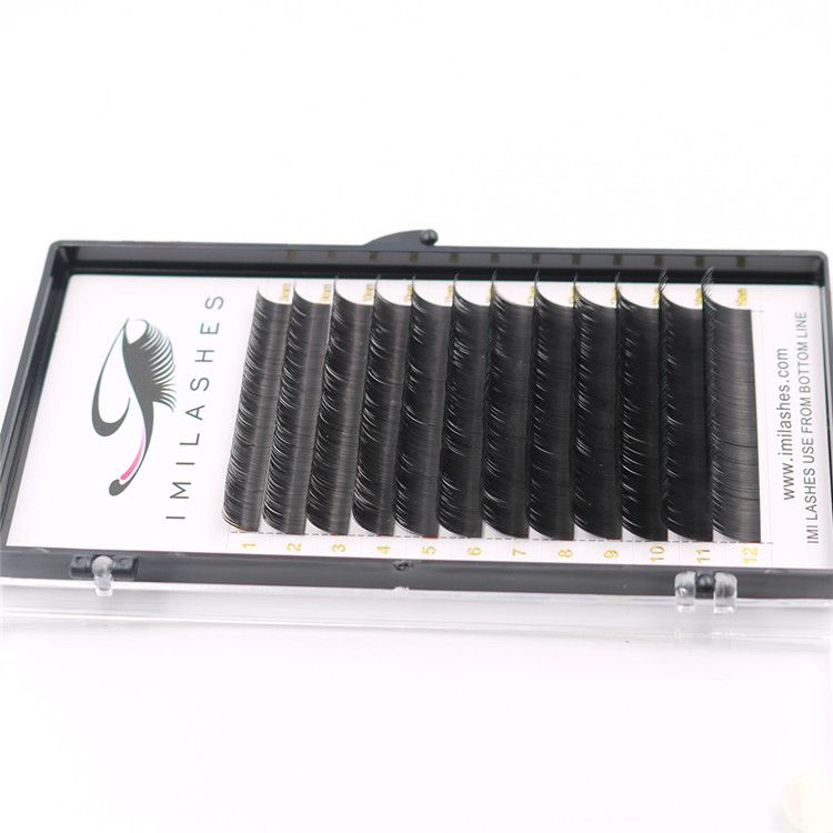 Super soft ellipse flat classic eyelash extension - A