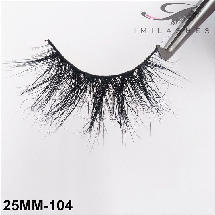 25 mm cruelty free siberian mink strip eyelashes wholesale-V