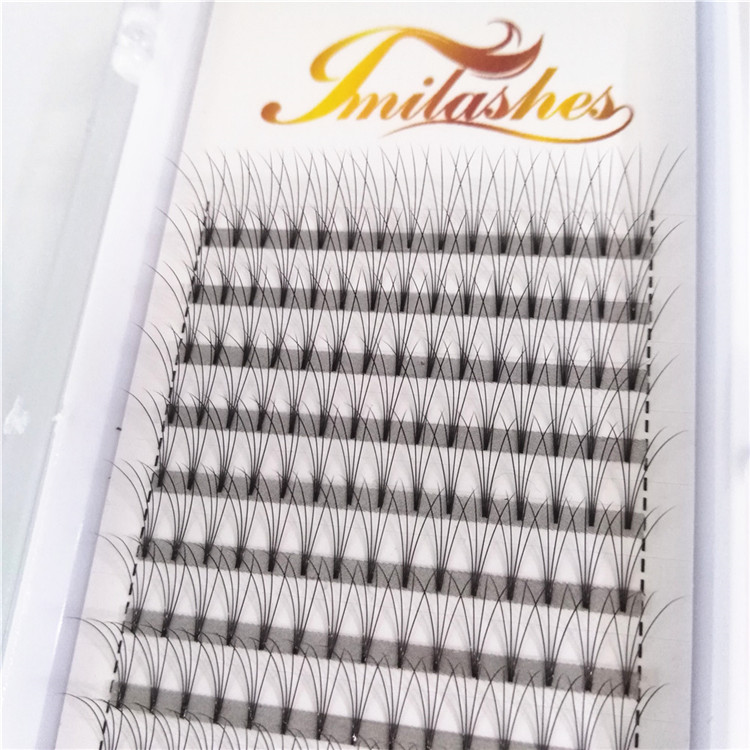 Made by high quality PBT fibers premade fan lashes wholesale-V