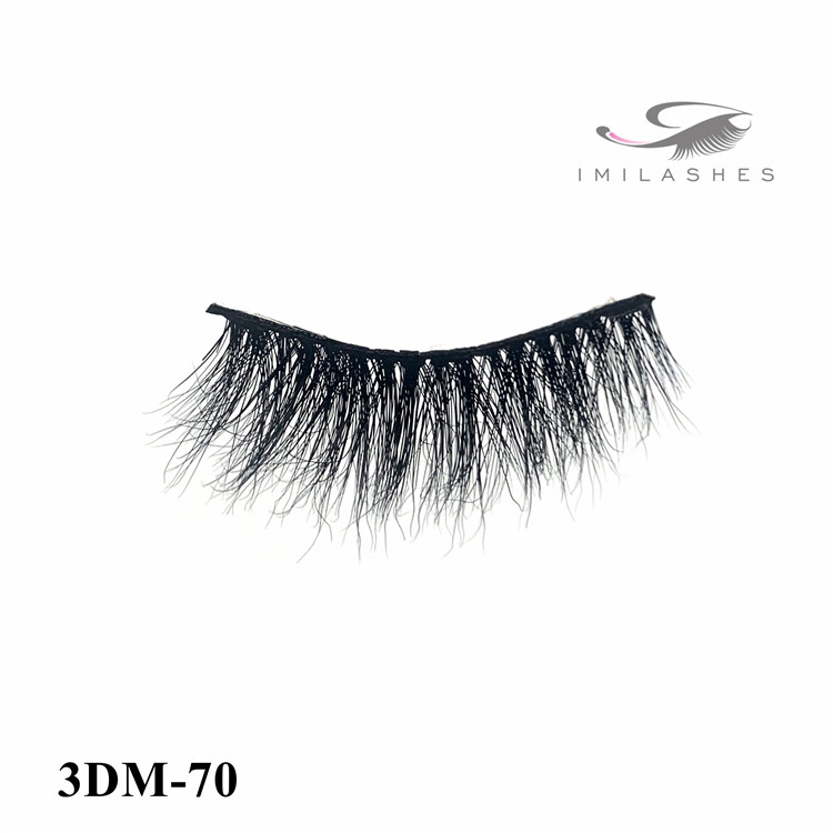 Siberian mink fur dramatic round look false eyelashes wholesale-V