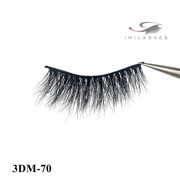 Siberian mink fur dramatic round look false eyelashes wholesale-V