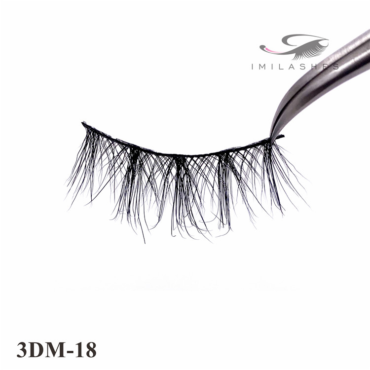 Genuine curl siberian mink hair fashion fake lashes wholesale-V