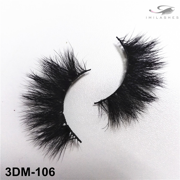 Messy thick reusable makeup lashes supply-V