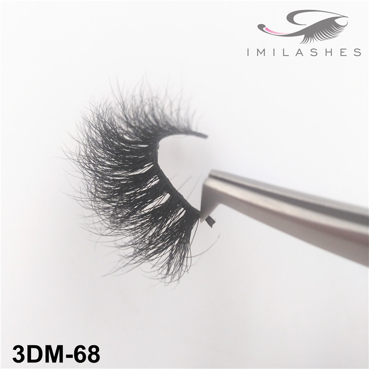 Handmade natural look fluffy lashes wholesale-V