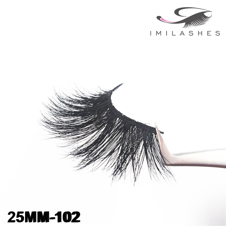 Wholesale handmade 25mm mink lashes-V