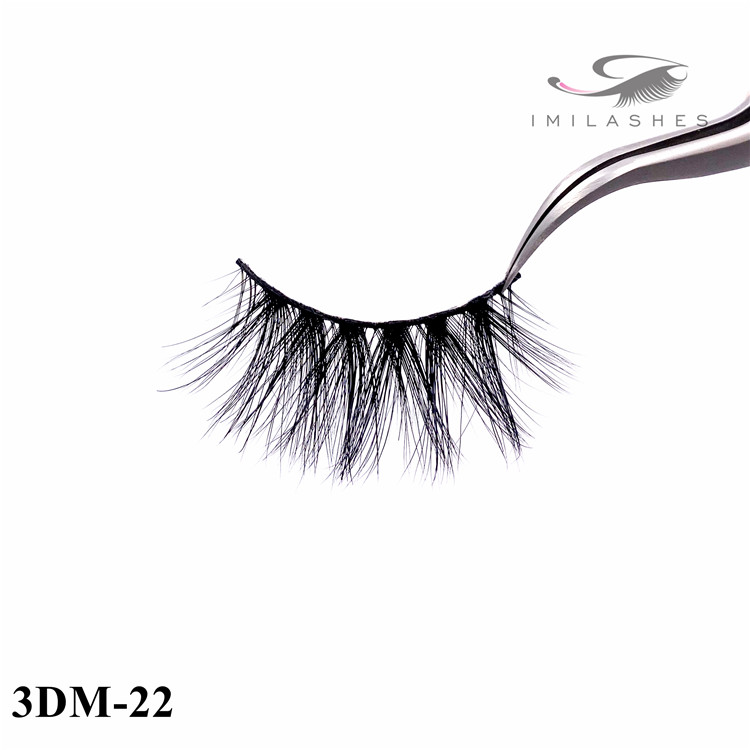 Reusable wispy handmade real mink eyelashes wholesale-V