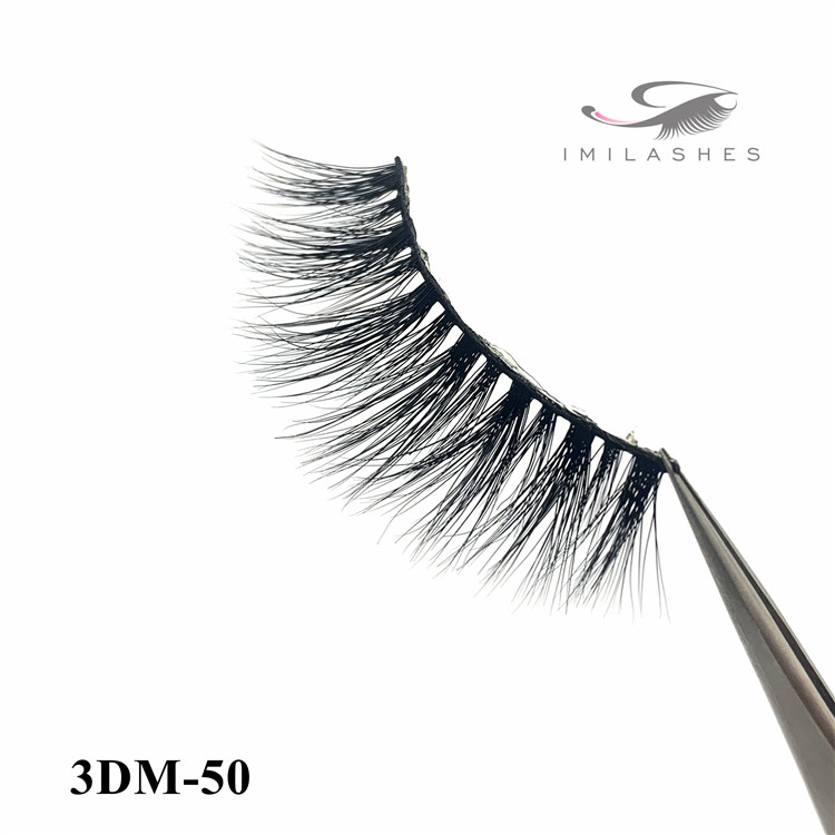 Alluring soft luxury mink fur false eyelashes wholesale-V