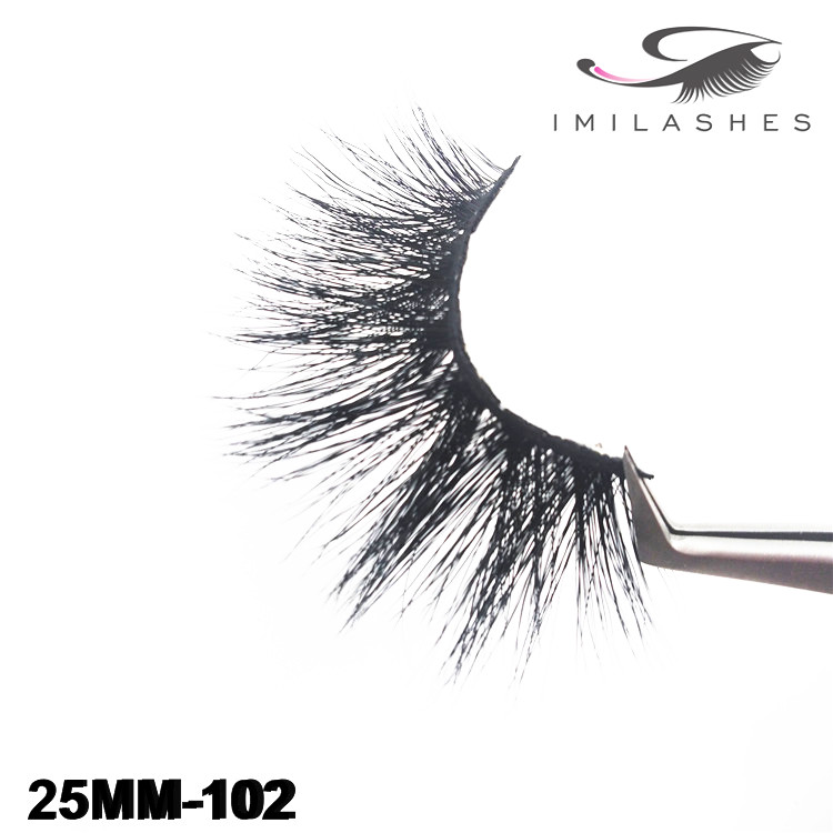 Wholesale handmade 25mm mink lashes-V