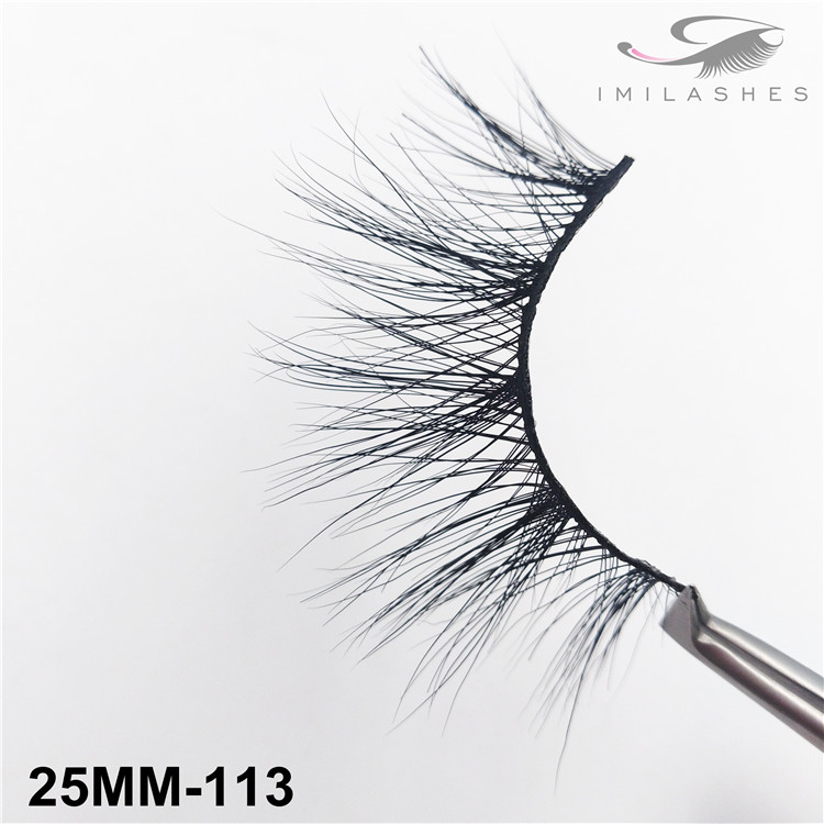 Real mink long type lashes wholesale-V 