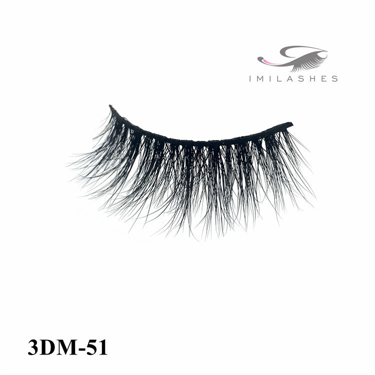 Curelty free dramatic 3d mink eyelashes vendor-L