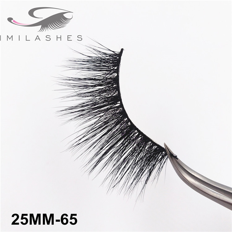 3D False eyelashes dramatic lashes 25MM handmade soft eyelash wholesale-V