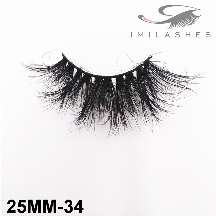 Handmade cruelty free durable reusable mink lashes wholesale-V