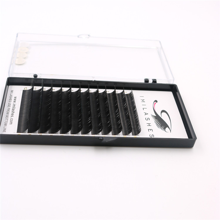 Factory price real soft ellipse flat eyelash extensions-L