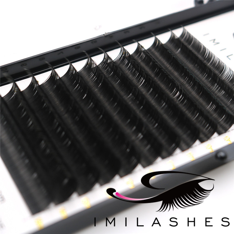 0.15 mm ellipse lashes D curl flat lash extensions wholesale-V