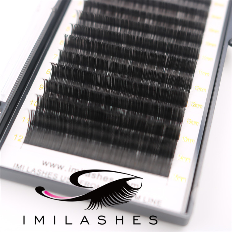 0.15 mm D curl high quality ellipse flat lash extensions wholesale-V ...