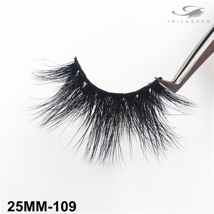 Hot-sale full long fluffy mink eyelashes supply-V