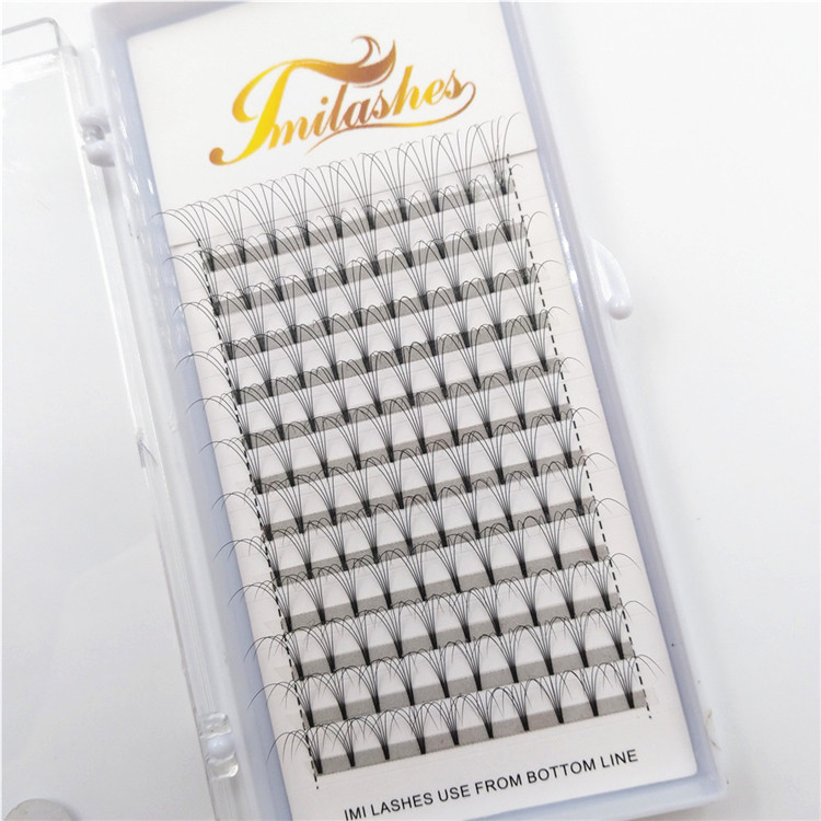 Best 5D russian volume pre made fan lashes wholesale-V
