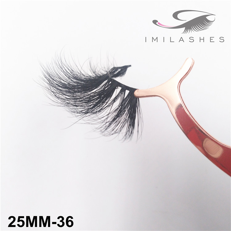 25mm long beautiful mink lashes wholesale USA -V