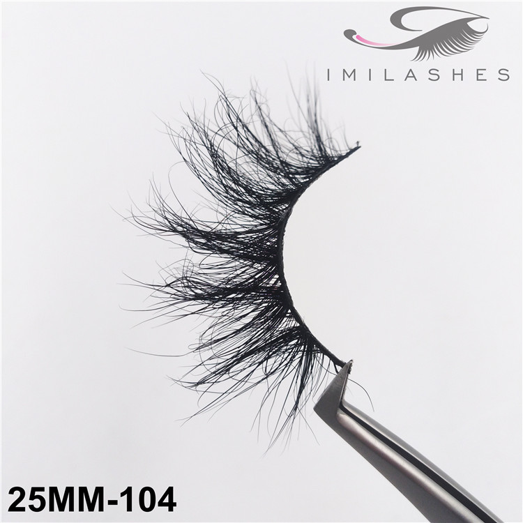 25 mm cruelty free siberian mink strip eyelashes wholesale-V